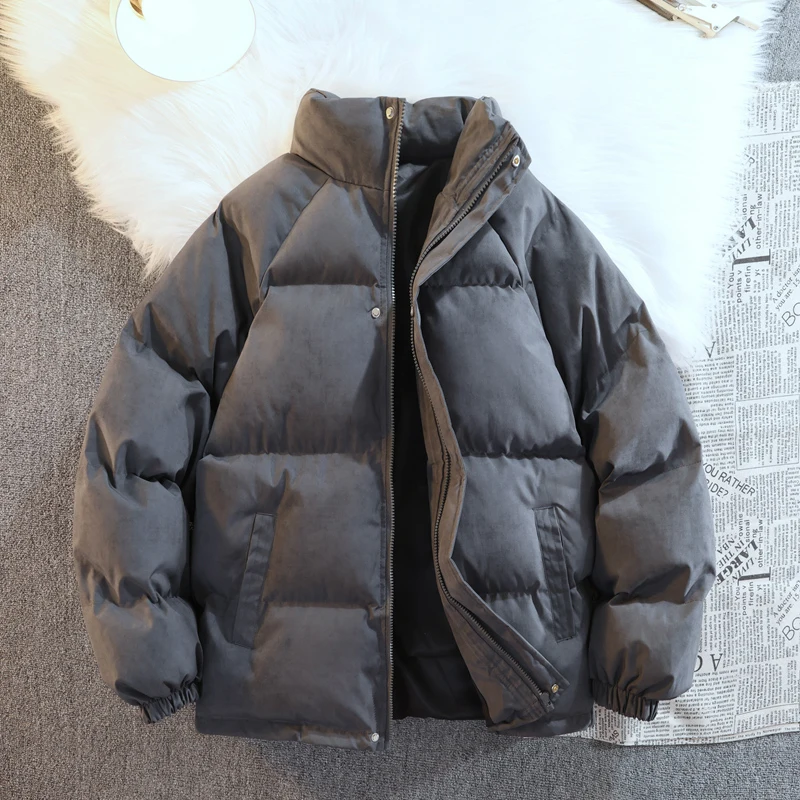 Men's Casual Windbreaker Parka Coat Fashion Male Jacket Warm Windproof Autumn Winter Outdoor Streetwear Overcoat Keep Warm