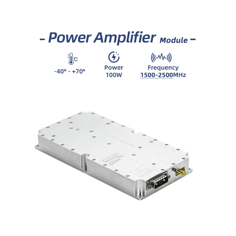 

Greetwin GW-PA100W Customized 100W Power Amplifier Module 24-30V SMA-Female Connector 1500-2500MHz RF NFC Accessories LED
