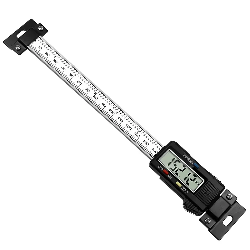 

Stainless Steel Level Caliper Horizontal Vertical Digital Display Ruler LCD Display Measuring Range 0-15CM