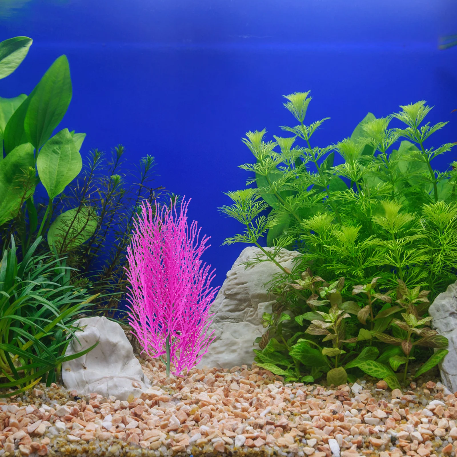

1Pcs Realistic Artificial Hornwort Plant Aquarium Fish Tank Decoration Adornment