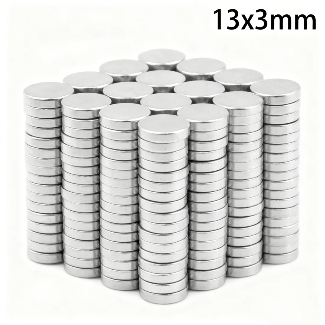 13x3mm Powerful Magnets Strong Disc Magnets For Fridge, Diy, Building, Scientific, Craft, Education 13*3 13x3