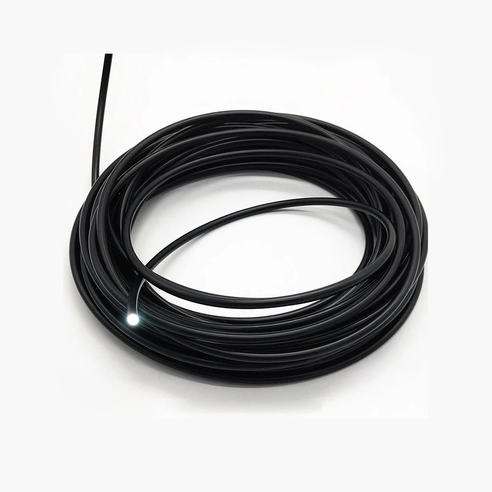 Black Cover PMMA End Glow Plastic Optic Fiber Cable Inner 1mm~14.0mm Diameter Home Hotel Floor Ceiling Decorative Lighting