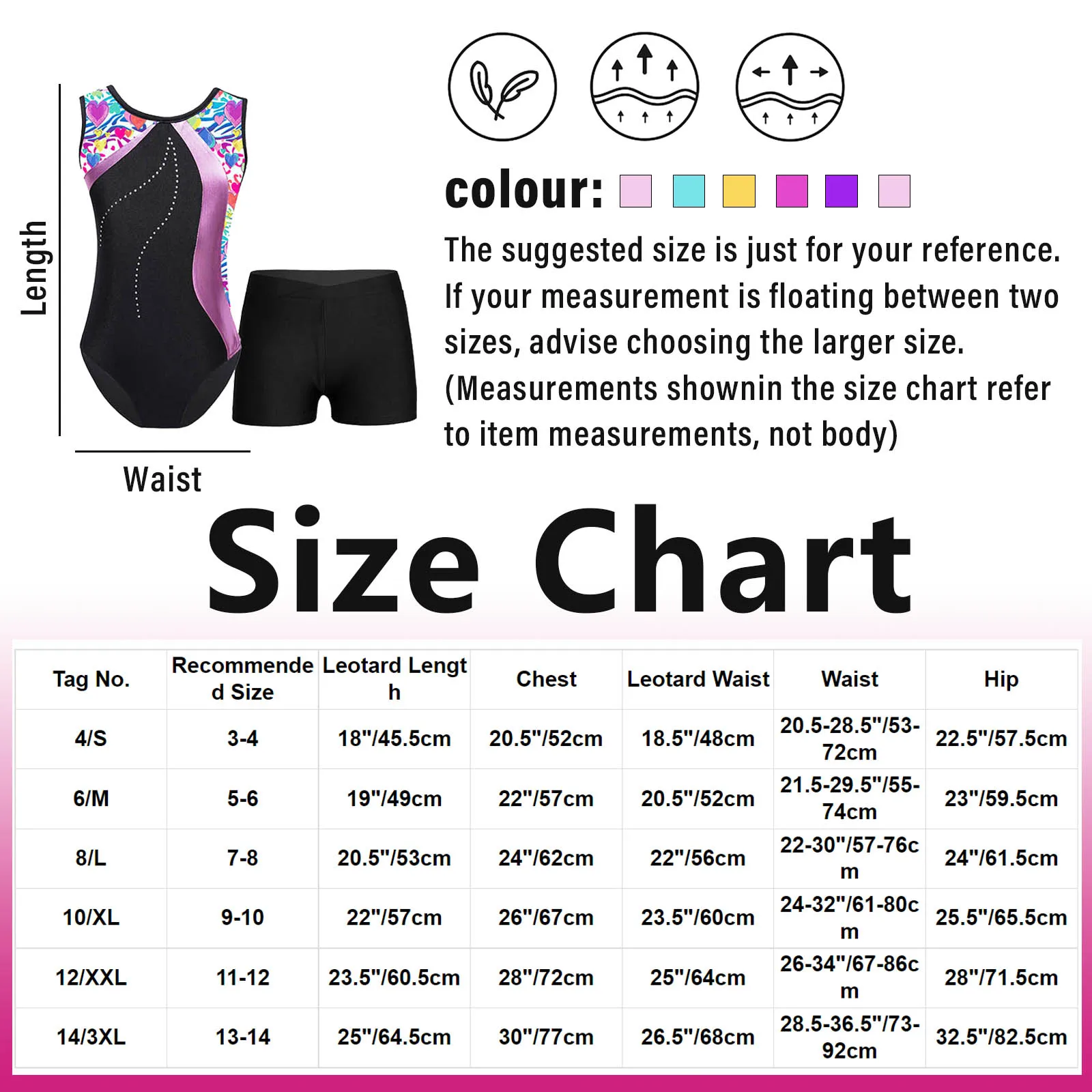 Kids Girls Sleeveless Printed Ballet Dance Leotard with Shorts Dancewear Set for Gymnastics Skating Stage Performance Costume