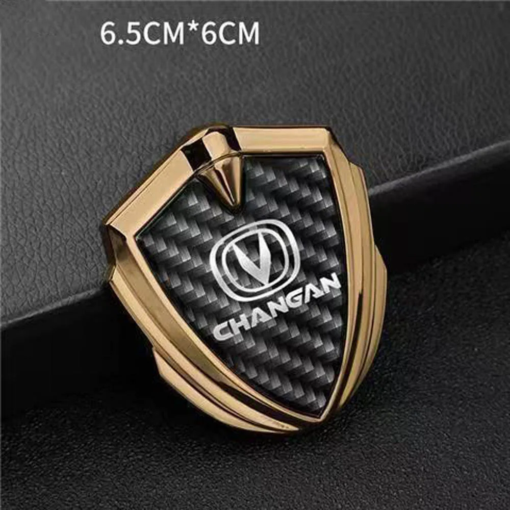 Car 3D Emblem Badge Sticker Carbon Texture Auto Parts For Changan CX70 CS55 CS75 Plus CS35 Filter Bunper CS15 Alsvin Hunter