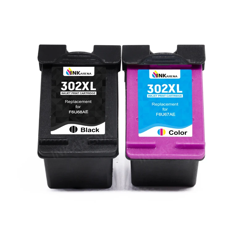 INKARENA Remanufactured For HP 302XL ink cartridge For HP Deskjet 1110 2130 1112 3630 3632 3830 4650 4652 4528 4527 4523 Printer