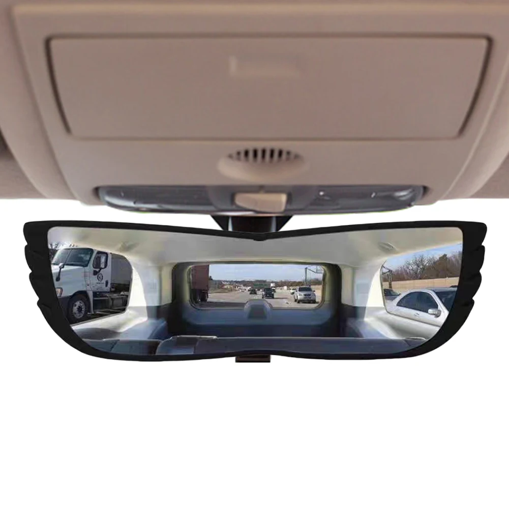 Car Interior Rear View Mirror HD Glass Anti Glare Auxiliary Mirror 160° Wide-angle Rearview Mirror Universal Auto Accessories