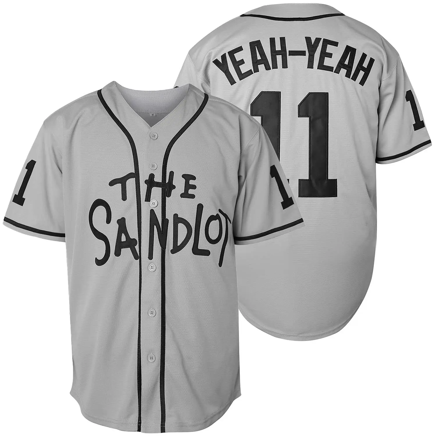 The Sandlot Men's 30 Rodriguez 5 Squints 11 Yeah-Yeah Movie Baseball Jersey Fashion Hip Hop Party Clothing