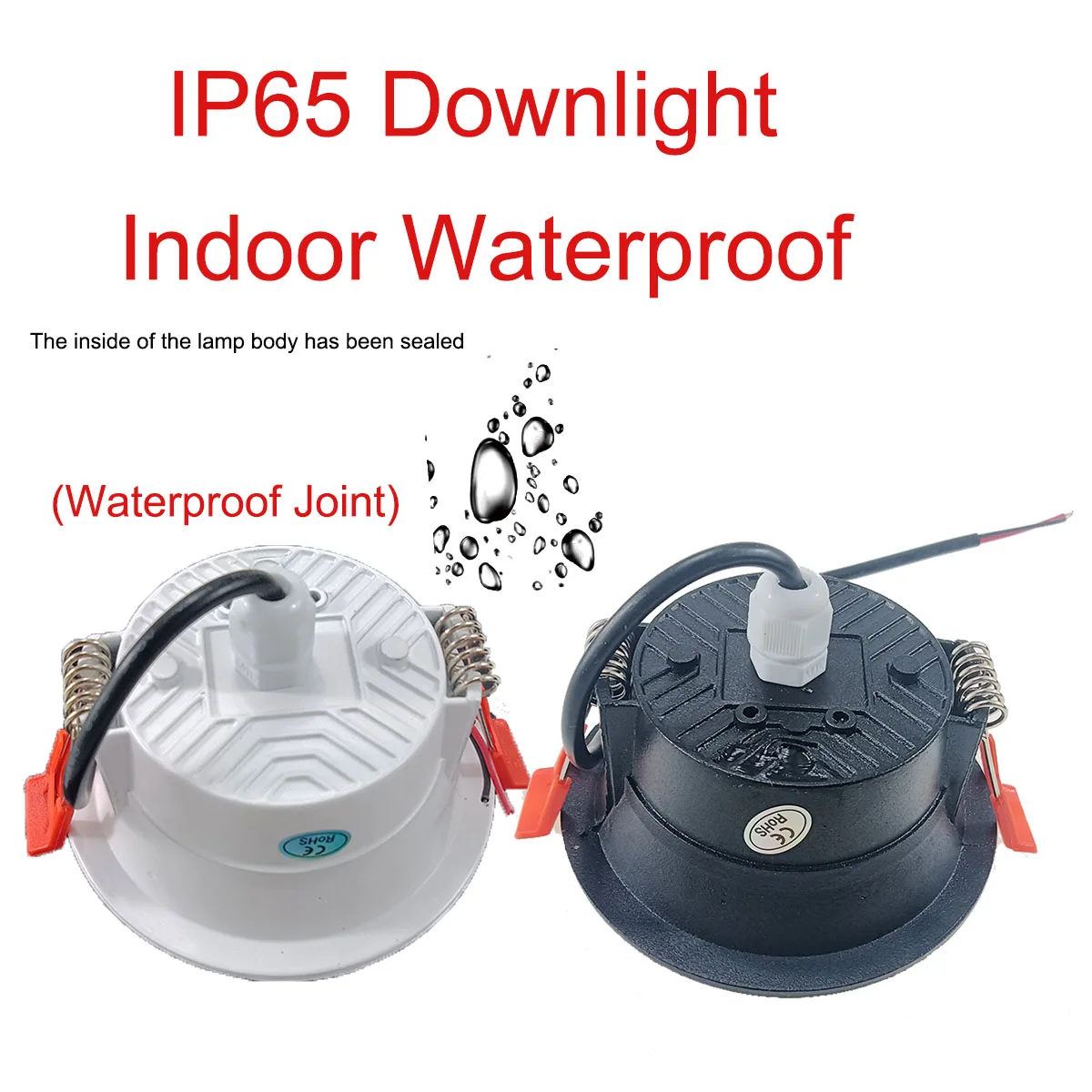 IP66 Outdoor Waterproof IP65 IP67 220V Anti Glare LED Downlight Dimmable 7W 9W 12W 15W 18W Bathroom Ceiling Lamp Spot Light