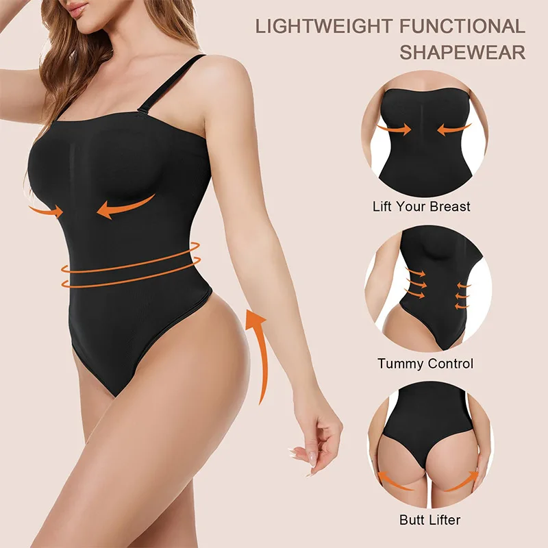 Bez ramiączek damskie body wyszczuplające bielizna modelująca topy kontrola brzucha urządzenie do modelowania sylwetki Camisole gorset trykoty