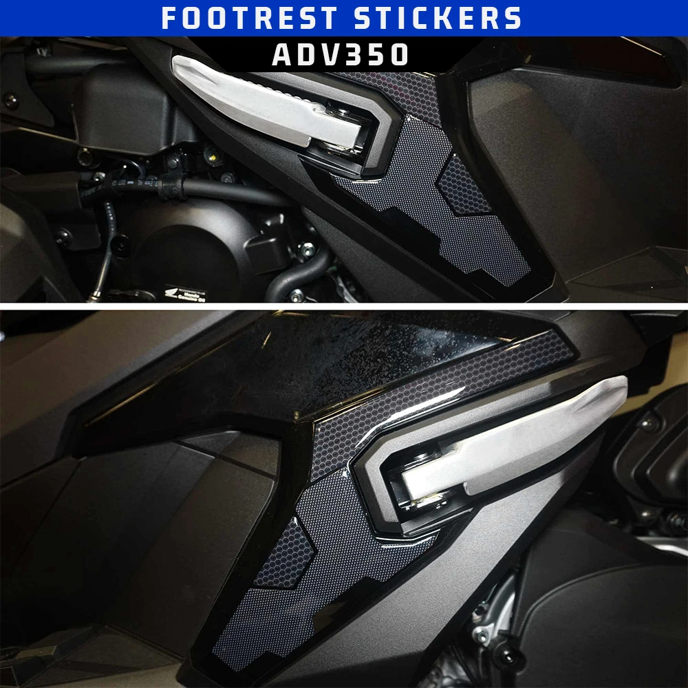 

3D Motorcycle Resin Epoxy Sticker footrest Tank Pad Anti Scratch Decal Non-slip TankPad For HONDA ADV350 ADV 350 2022