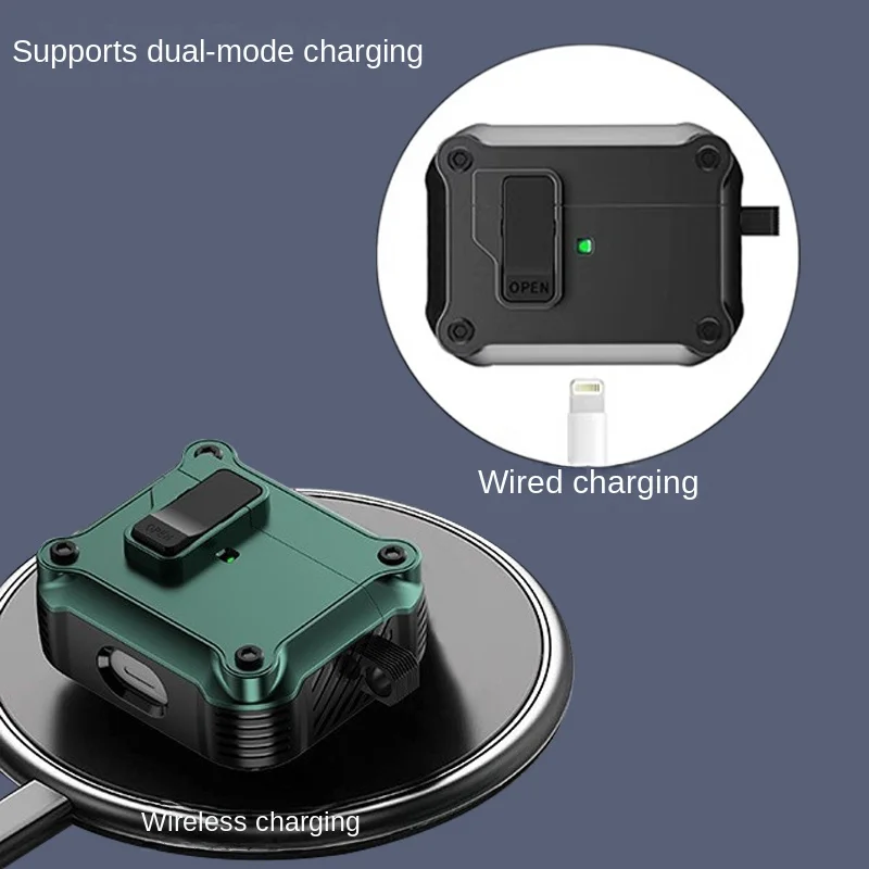 Automatic pop cap Security Lock  Cover for AirPods Pro Case  for AirPods Pro 1 2 3 Pro 2nd Gen Case Shockproof Cover Air Pods 3