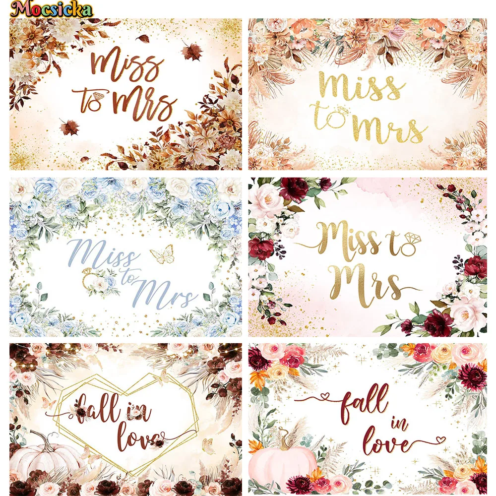 ملكة جمال إلى السيدة خلفية دش الزفاف الزفاف سقوط في الحب ديكور بوهو روز الزهور التصوير خلفية راية صور استوديو الدعامة