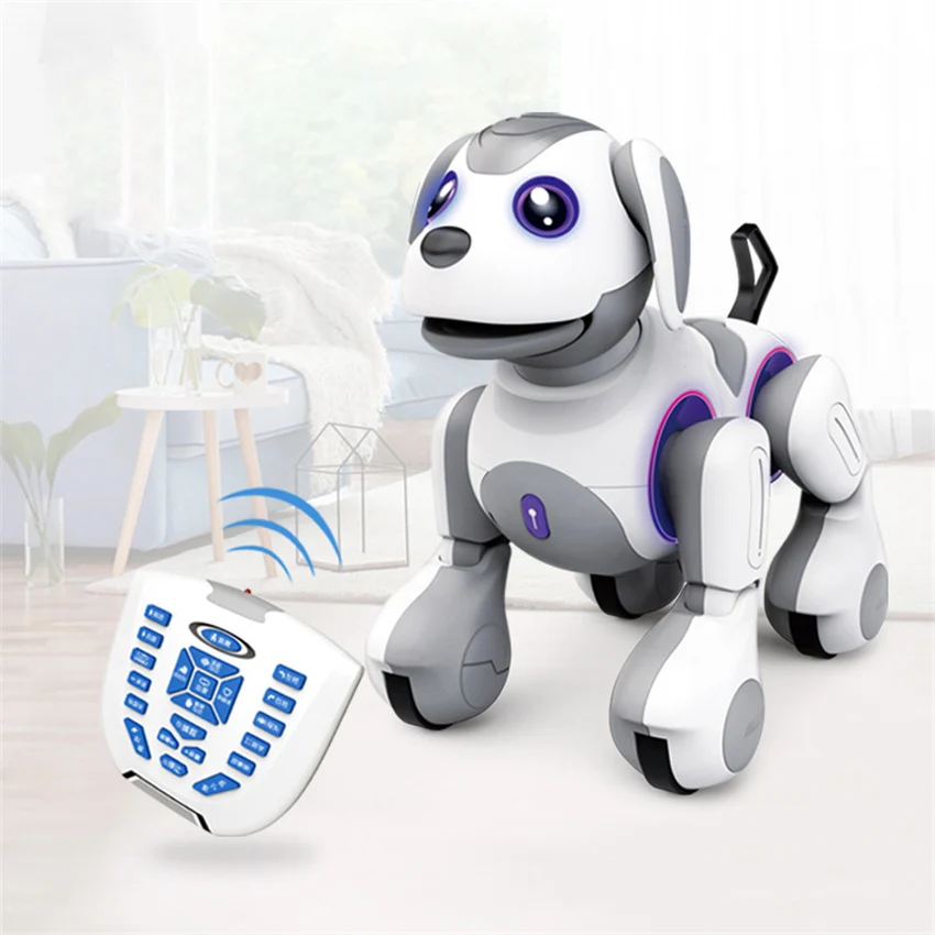 Juguete educativo electrónico con Control remoto para niños, Robot inteligente con música y voz para mascotas, ideal para regalo