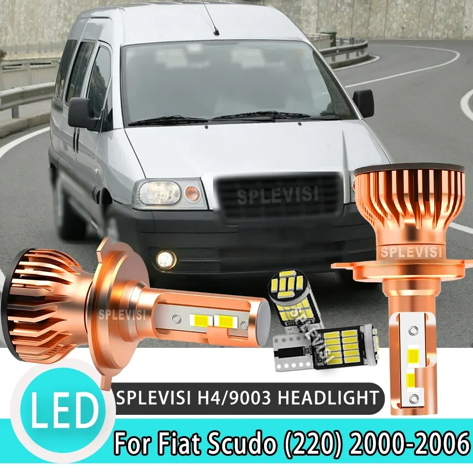 

durable Dust-Proof Efficient Heat Removal Simple Setup H4 LED HEADLIGHT For Fiat Scudo (220) 2000 2001 2002 2003 2004 2005 2006