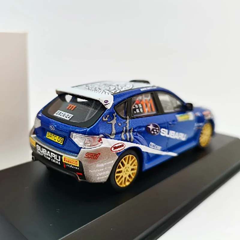 1/43 Scale Japanese Subaru Impreza Wrx Sti #111 Racing Sports Car