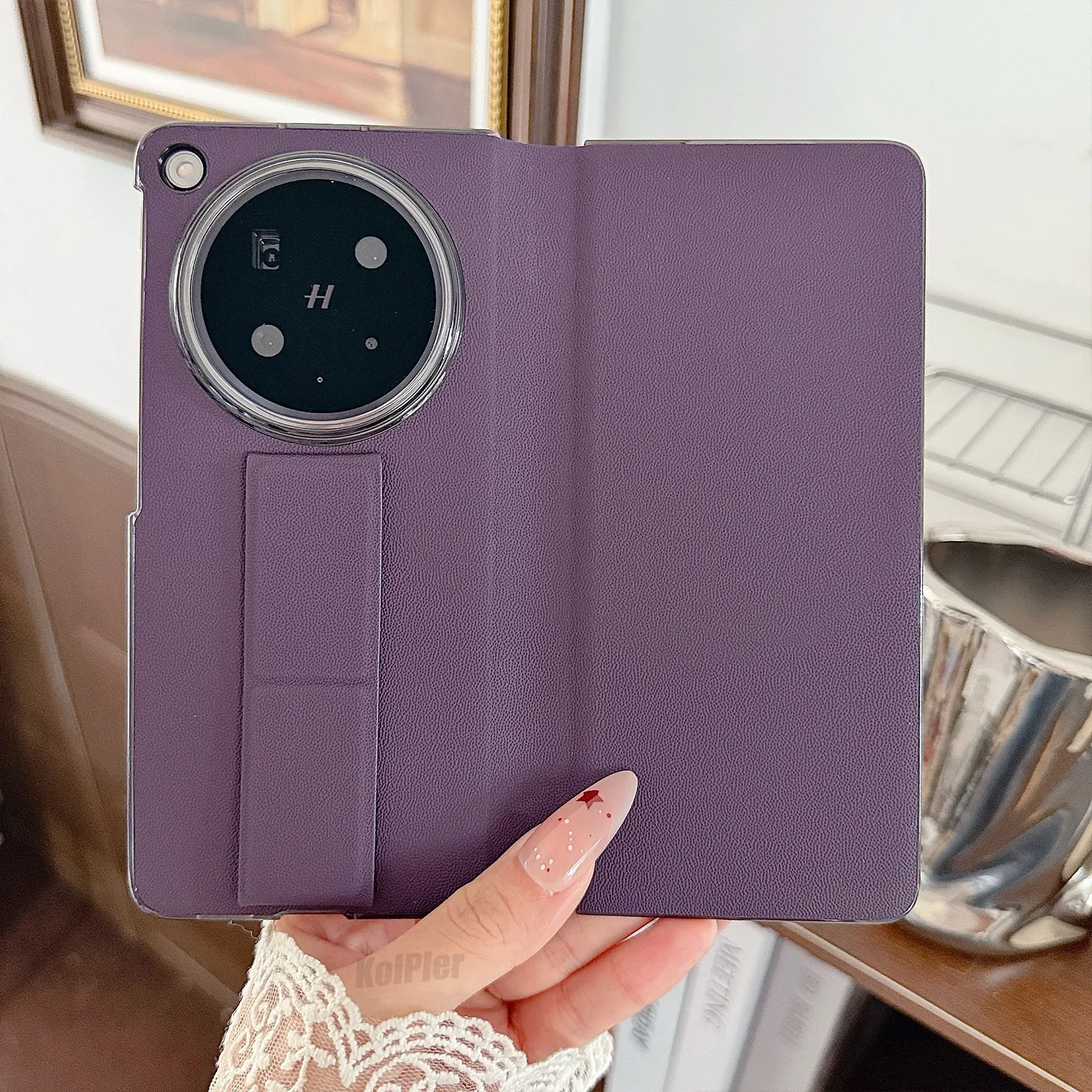 

Original Flip PU Leather Cover For OPPO Find N6 5G Mirror Smart Touch View Protect Shockproof Stand Case For FindN6