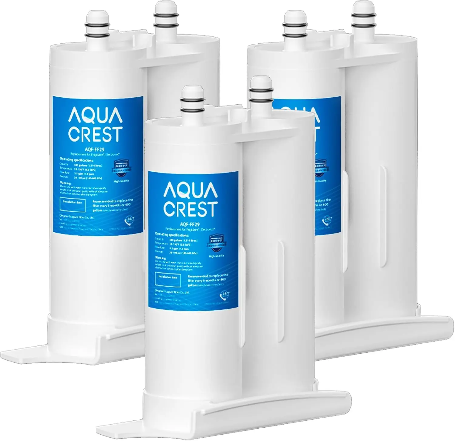 AQUA CREST AQF-FF29 Water Filter Replacement for Frigidaire® WF2CB®, 3 Pack | Replacement for Frigidaire® & Electrolux® PureSource2®, NGFC 2000, FC100, Kenmore® 9916, 469916, EWF2CBPA®, 1004-42-FA