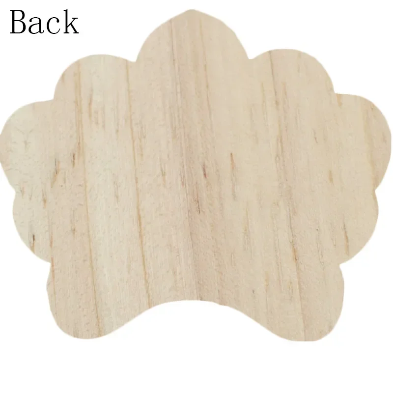 1PC 9/10cm Unpainted Carved Exquisite Wood Applique Wooden Furniture Decoration Accessories Cabinet Wood Applique Decal Frame