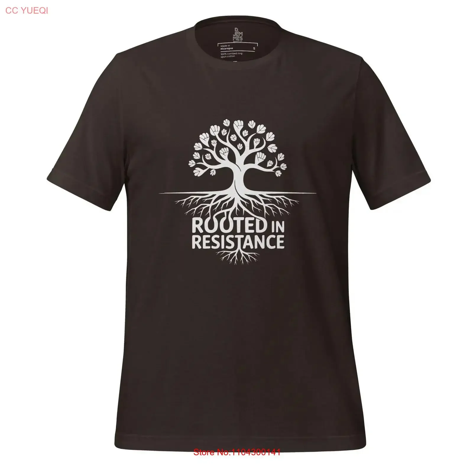 Rooted In Resistance T Shirt Cotton Environmental Nature Inspired Lightweight Trees Design vintage Washed fashion Stylish