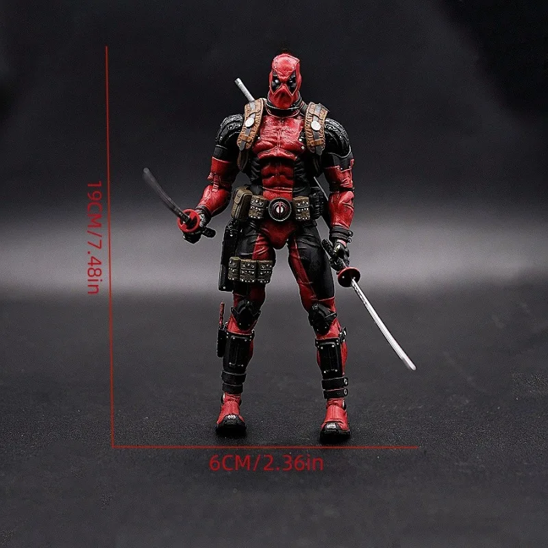 New 19cm Deadpool Action Doll Neca X-Men Superhero Deadpool Doll Ultimate Collection Model Toy Doll Birthday Gift For Friends