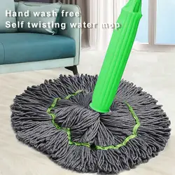 2 in 1 Dehydrated Mop Self Wringing Twist Mop for Floor Cleaning Long Handled Microfiber Floor Mop For Bathtub Living Room