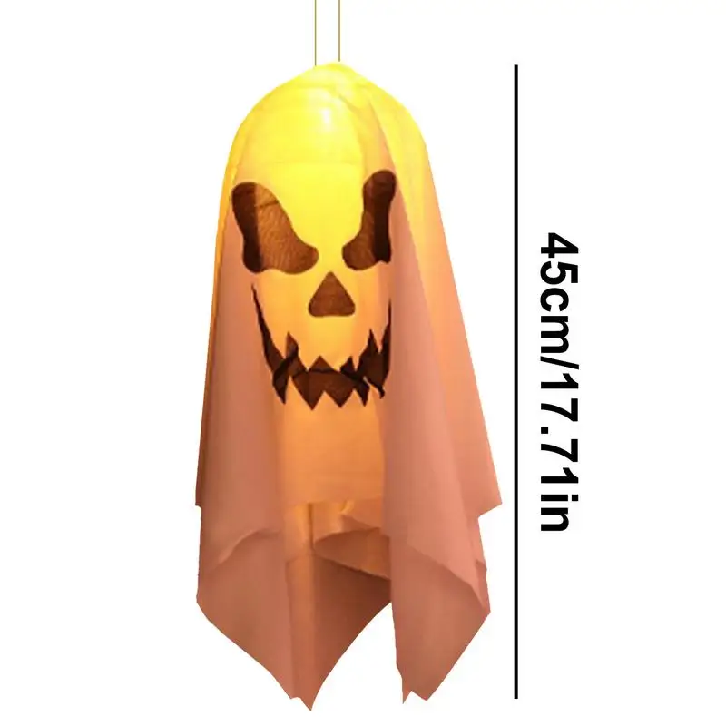 Halloween Ghost Lantern Haunted House Lights Garden Light up Ghost Wizard Hat Decorations for Lawn Garden Patio Yard front door