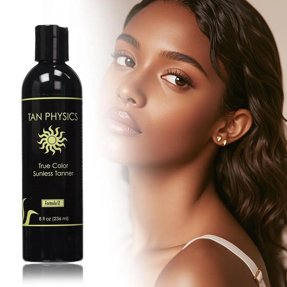 Autobronceador Intensificador de Absorción Rápida, Autobronceador Corporal Ligero de Aspecto Natural, Loción Autobronceadora sin Sol para Rostro y Cuerpo