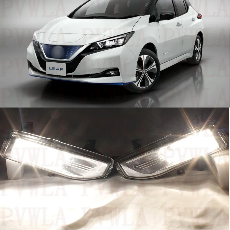 Front Bumper Fog Lamp Light With Halogen Bulbs 26155-8995A 26150-8995A  For Nissan Leaf 2018 2019 2020 2021 2022