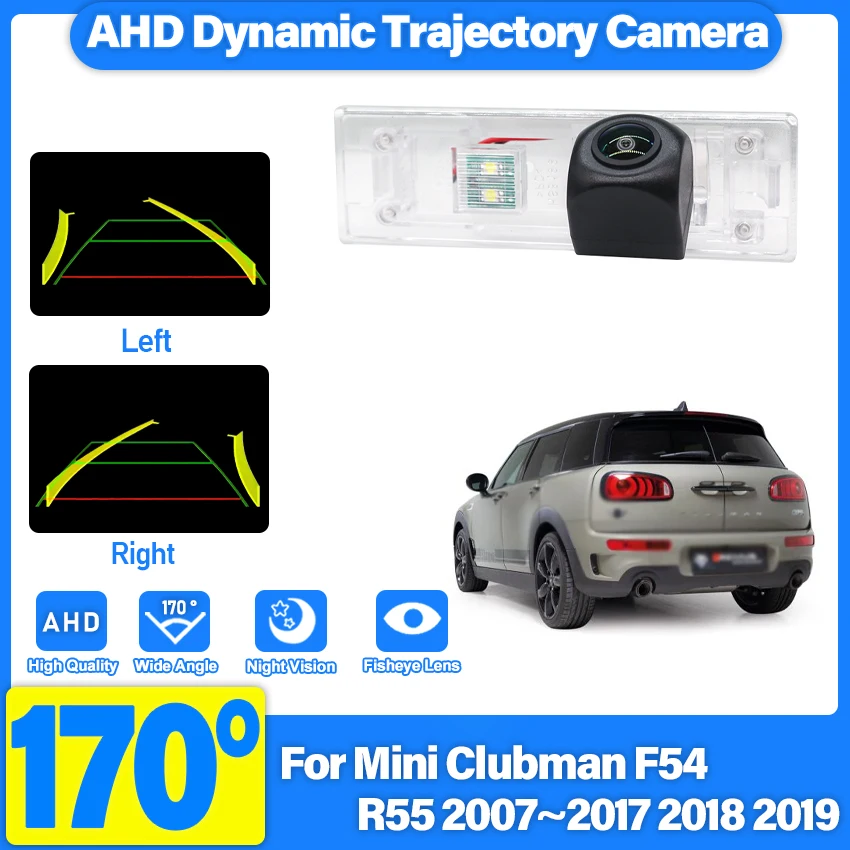 

Камера заднего вида HD для Mini Clubman F54 R55 2007~2016 2017 2018 2019, AHD, ночное видение, камера заднего хода, камера для номерного знака