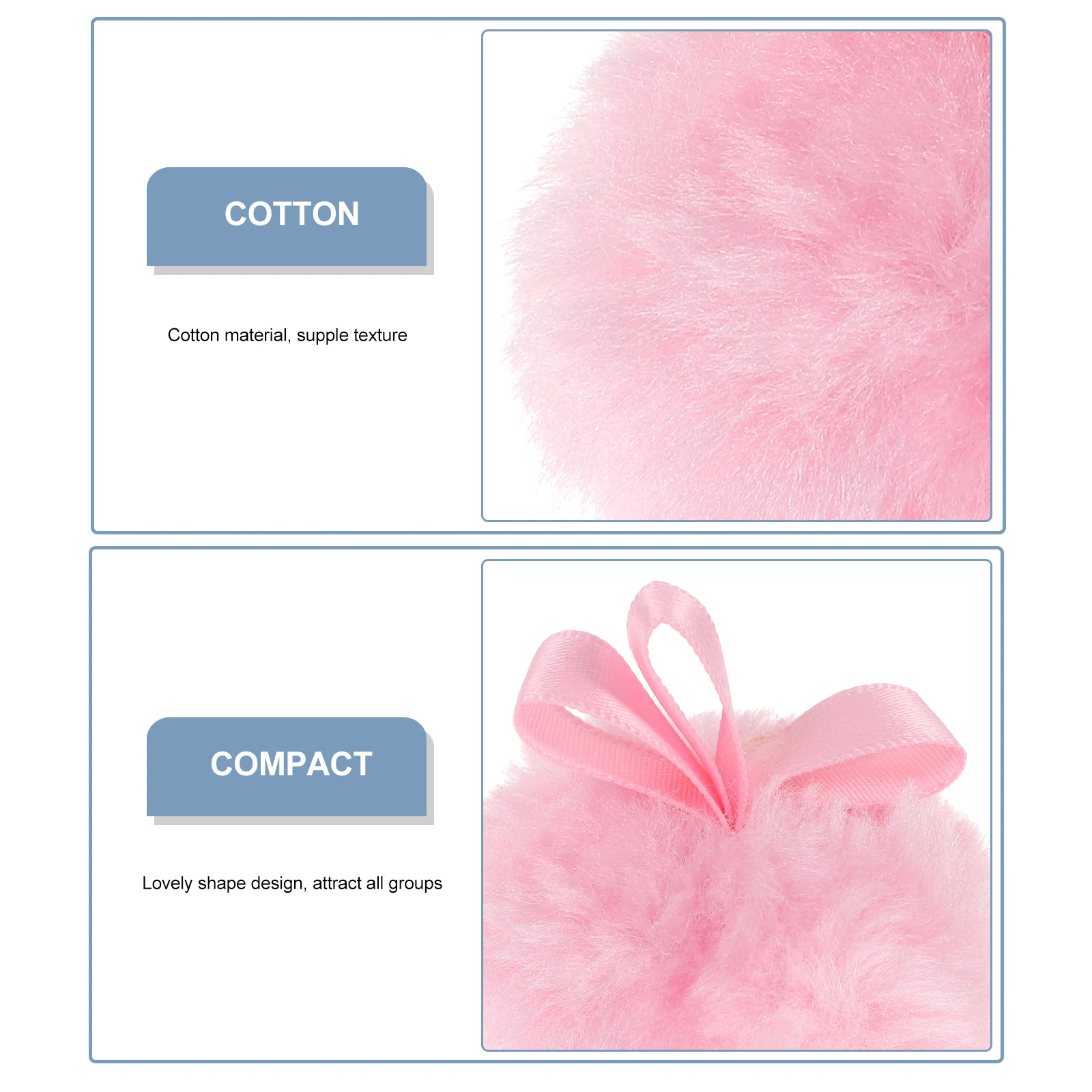 6 pçs almofadas de maquiagem de sopro de pó flexível para rosto não-formando ferramenta de sopro confortável toque sensível pele segura diariamente