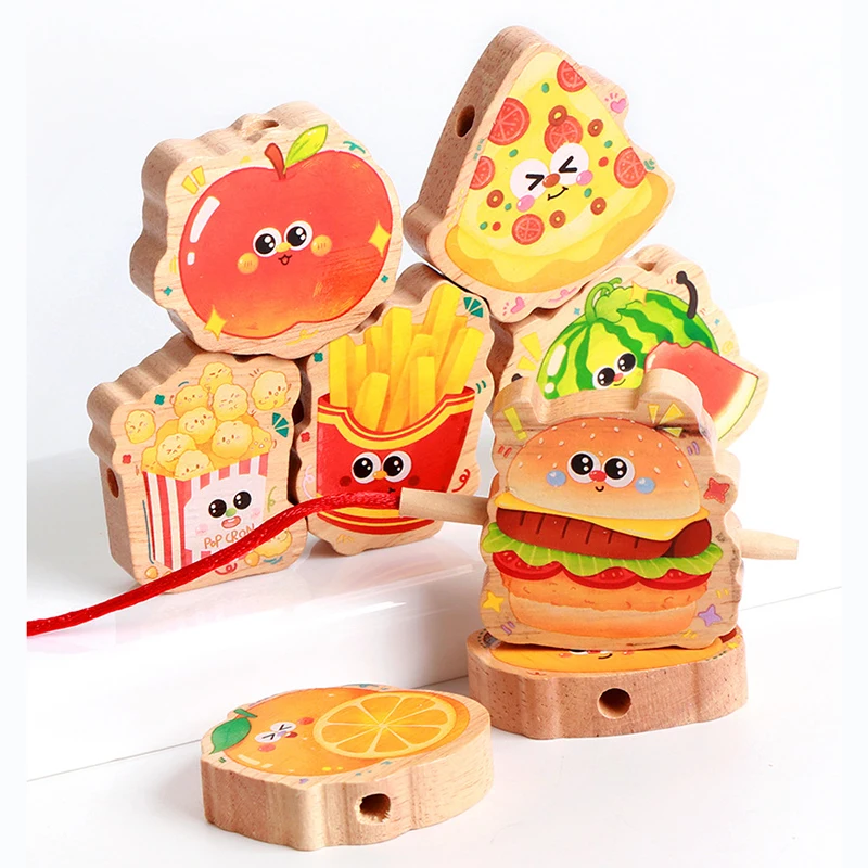 wooden-toys-cartoon-fruit-vegetables-food-stringing-threading-wooden-beads-toy-kids-montessori-wood-lacing-toy-birthday-gifts