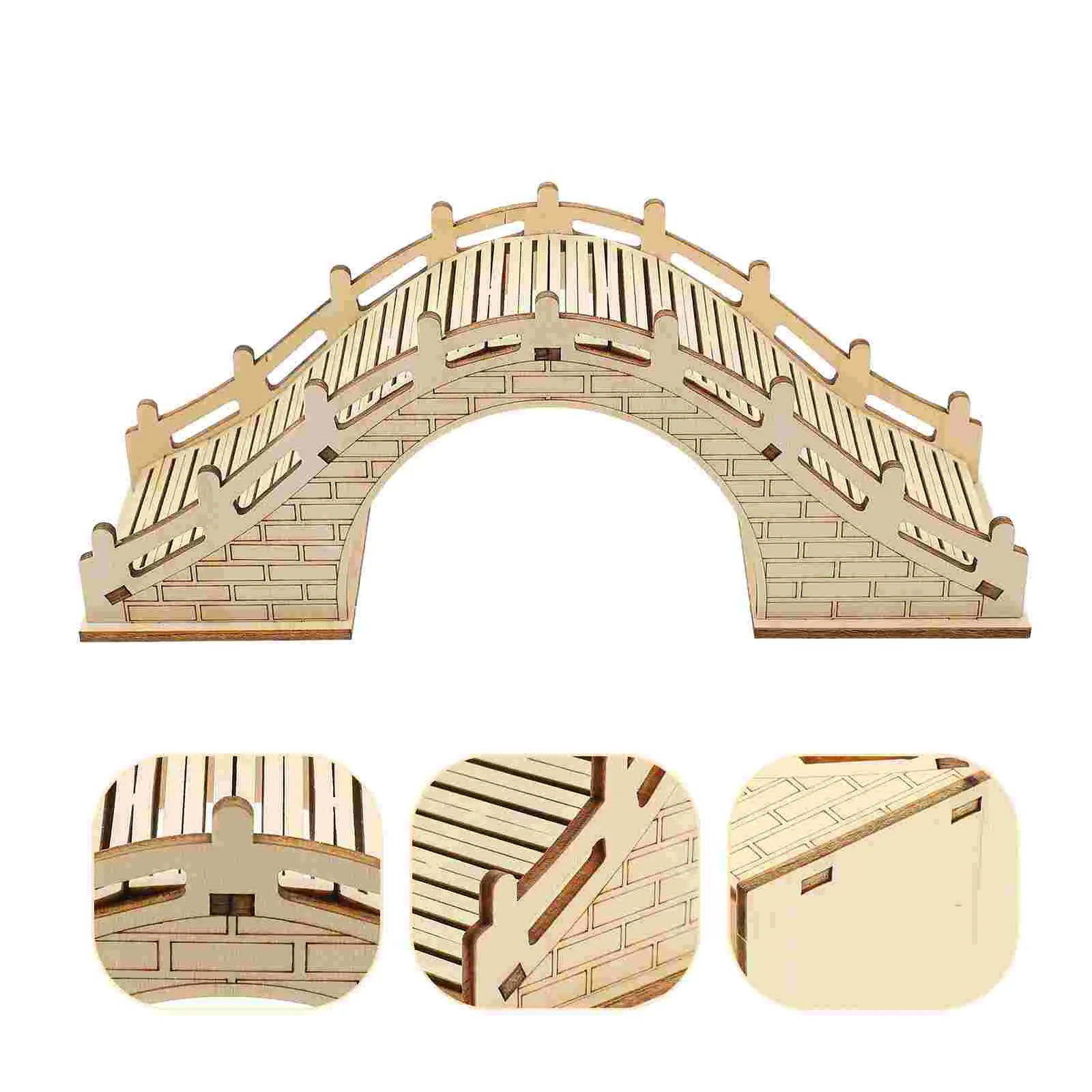 

DIY Arch Bridge Toy Model Wooden Kids Plaything Household Funny Experiment Unique