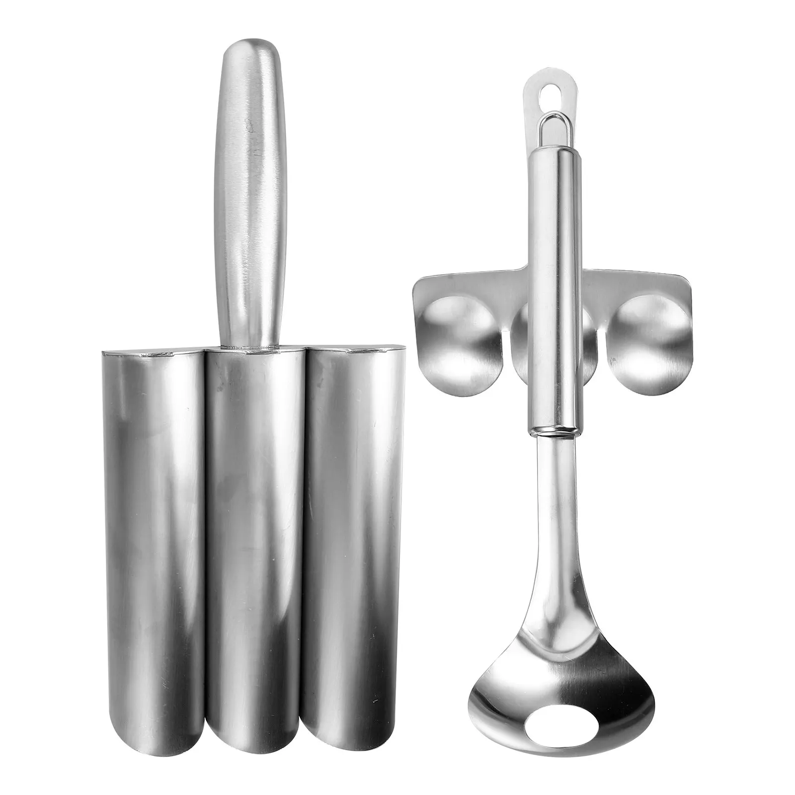 1Set Meat Ball Maker Tool Stainless Steel Meat Baller Shaping Spoon Non-Stick Kitchen Gadgets for Fish Tofu Cake