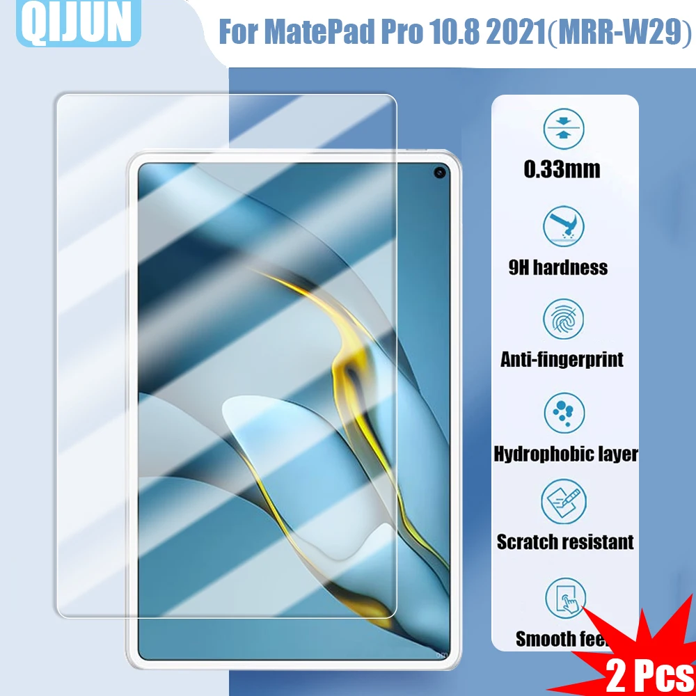 

Tablet Tempered glass film For Huawei MatePad Pro 10.8" 2021 Explosion proof and scratch resistant waterpro 2 Pcs MRR-W29 AL29