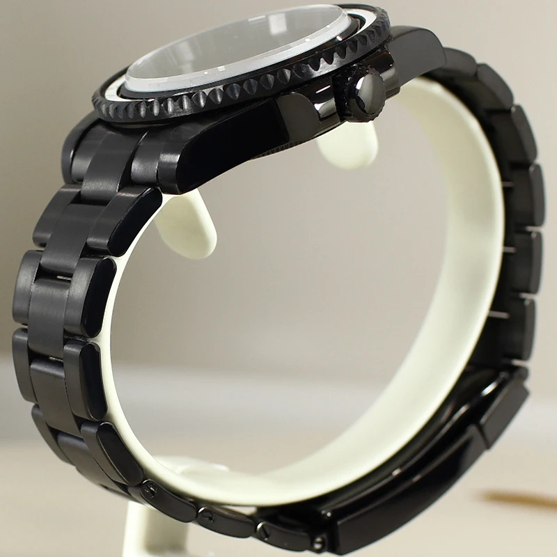 حزام ساعة من الفولاذ المقاوم للصدأ للرجال لحركة NH35/Eta2824 28.5 ملم ملحقات التقويم #3