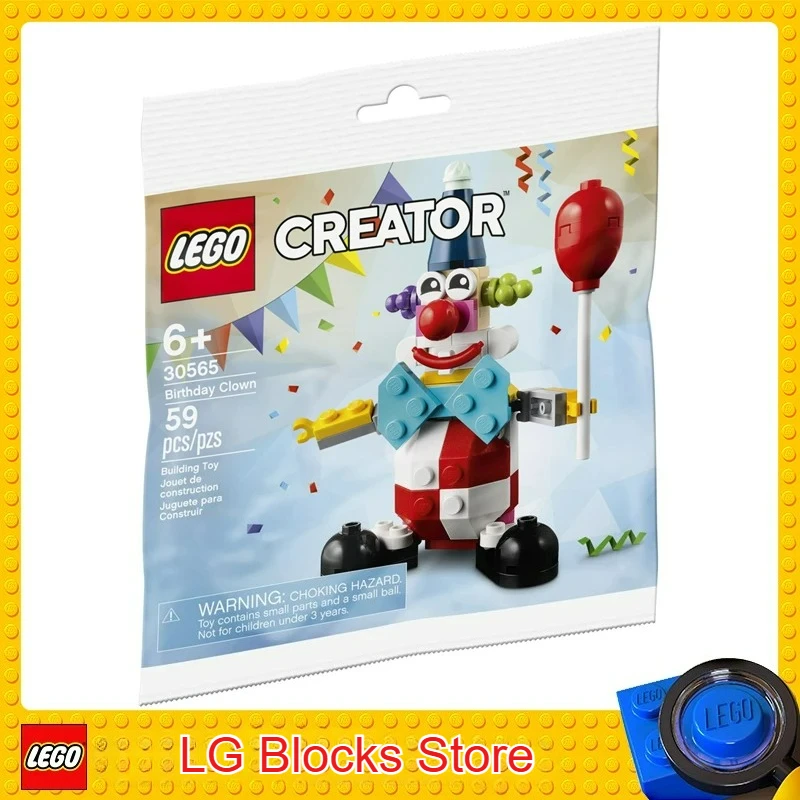

LEGO Creator Birthday Clown Set 30565 for Ages 6+ (59Pieces) Birthday Christmas Gift