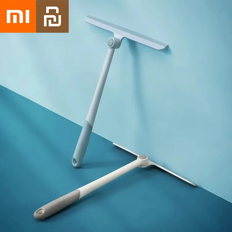 

Щетка для чистки окон Xiaomi, силиконовая 360° ° Вращающийся Т-образный градус для пола, кухни, ванной комнаты, бытовой инструмент для чистки стекла