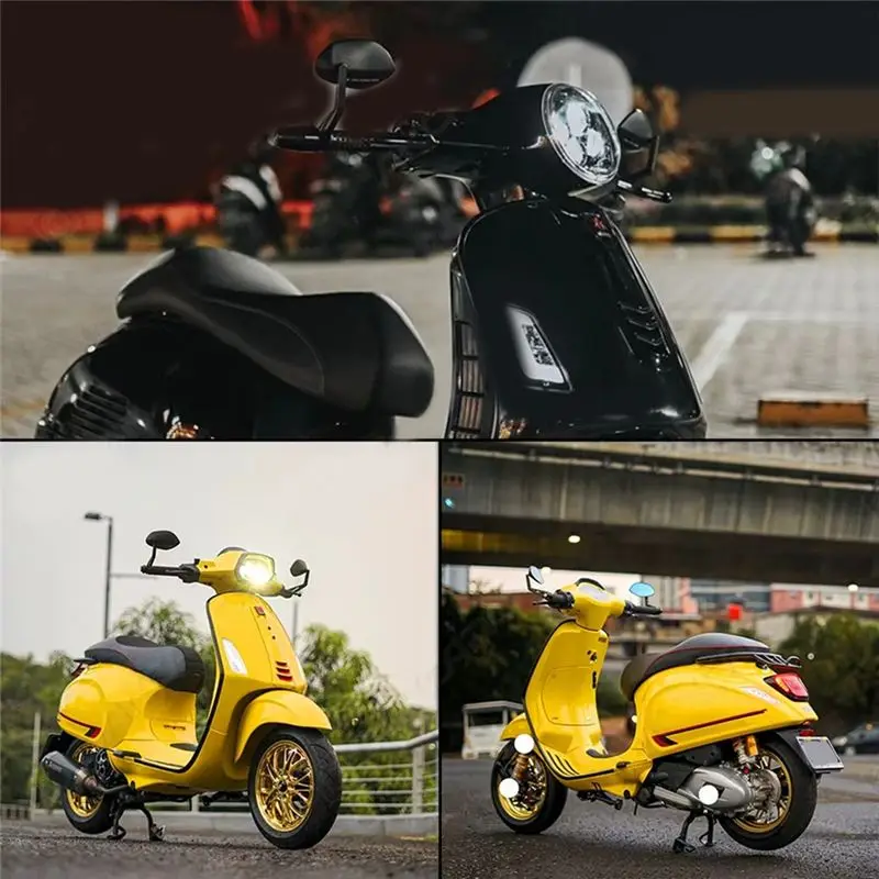 Ingenious-For Vespa Sprint 150 S150 GTS300 GTV RA Motorcycle Handlebar Mirrors Rear View Mirror