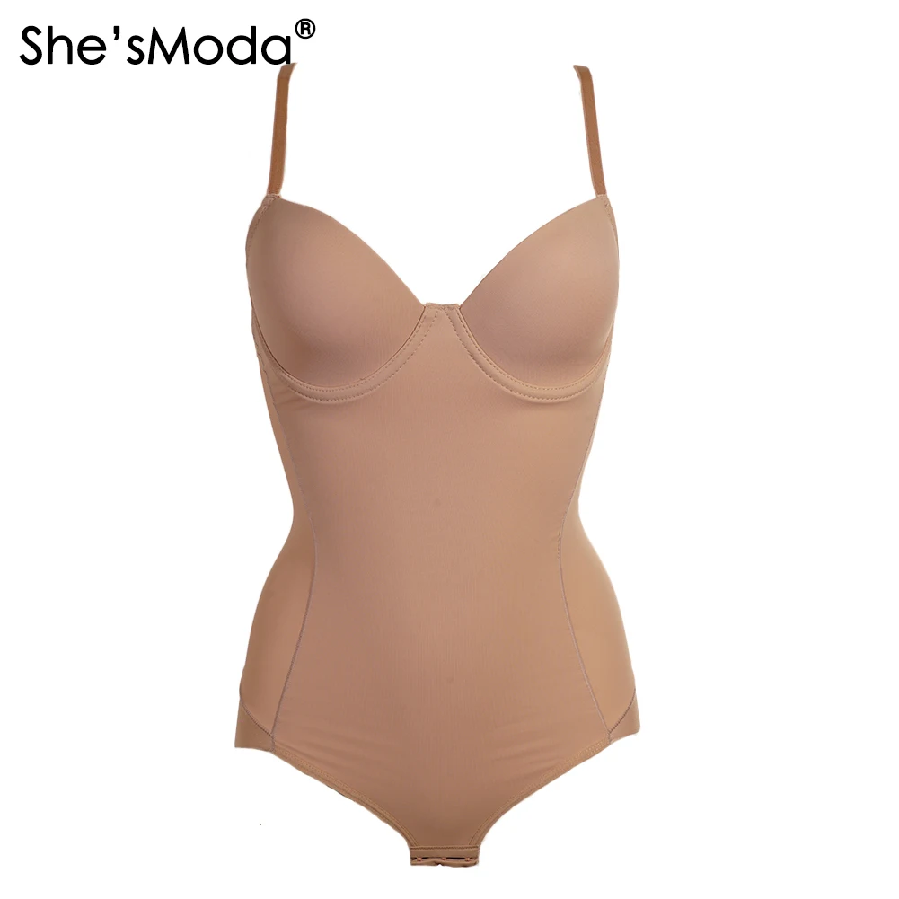 

She'sModa Women's Bodycon Bra Bustier Bodysuit Plus Size women's jumpsuits