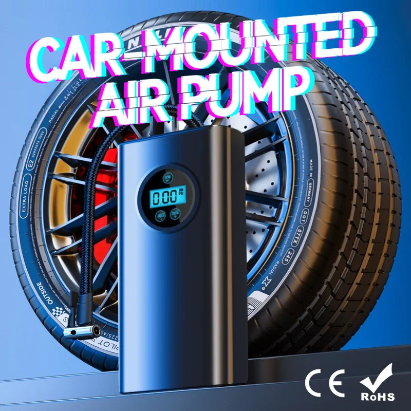 

Портативный насос-компрессор CARSUN со светодиодной лампой для автомобиля, мотоцикла, велосипедных шариков для шин, беспроводной электрический автомобильный воздушный насос для шин
