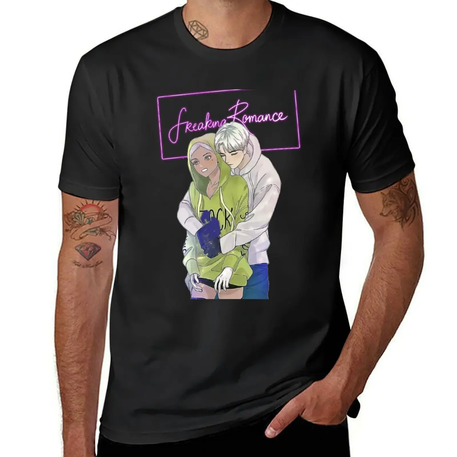 Freaking Romance - Zelan & Zylith T-Shirt summer tops anime tshirt baggy shirts sweat shirts, men