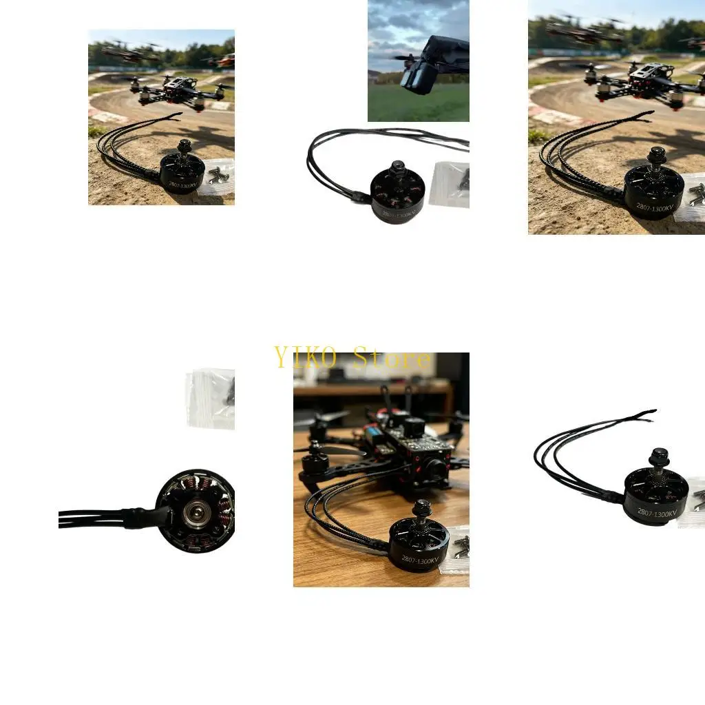 K32C 2807 1300KV Replacement Brushless Motor for 7-8in Assembly and Tuning Work