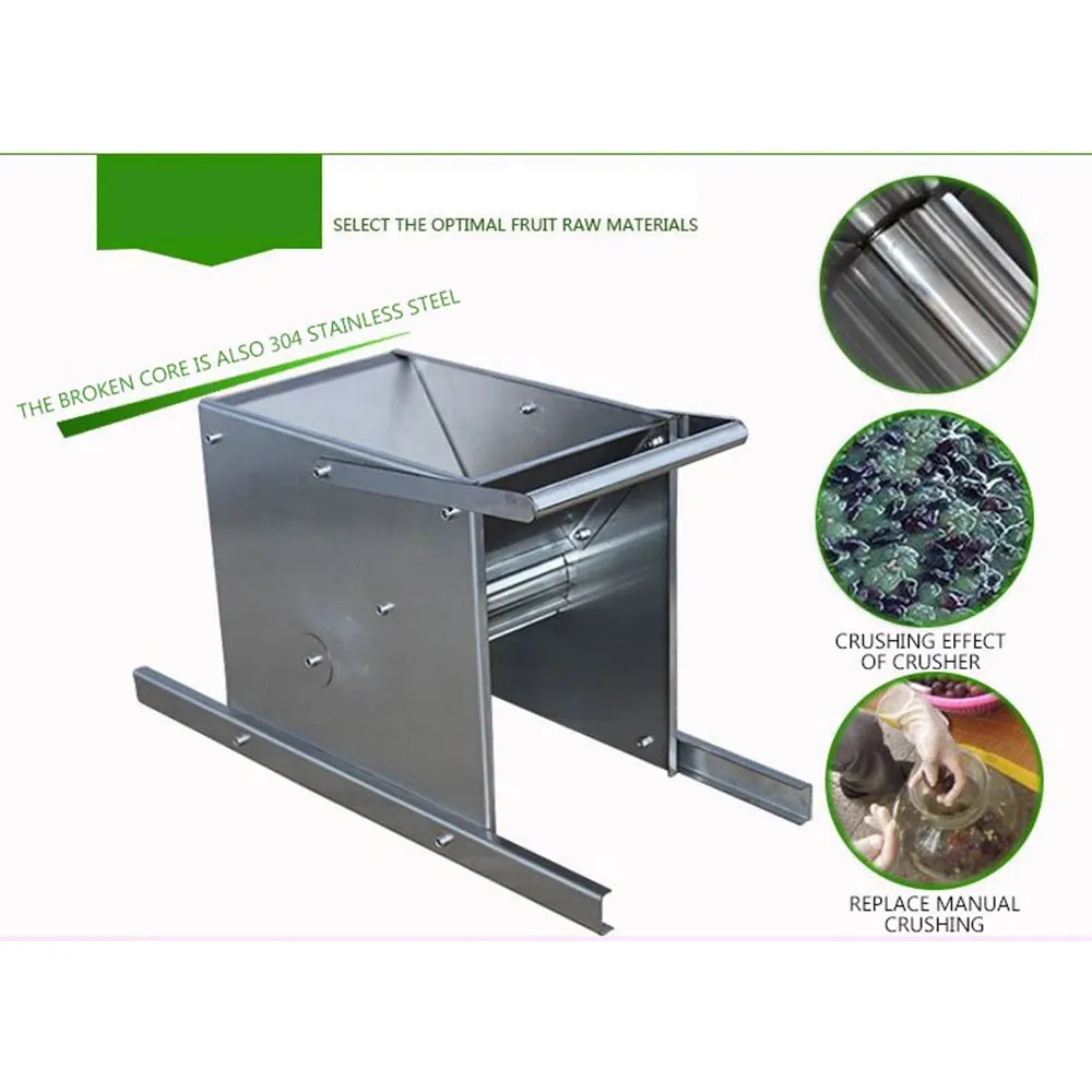 

Grape Crusher 304 Stainless Steel Grape Fruit Pressing Machine Small Crusher Cherry Crusher