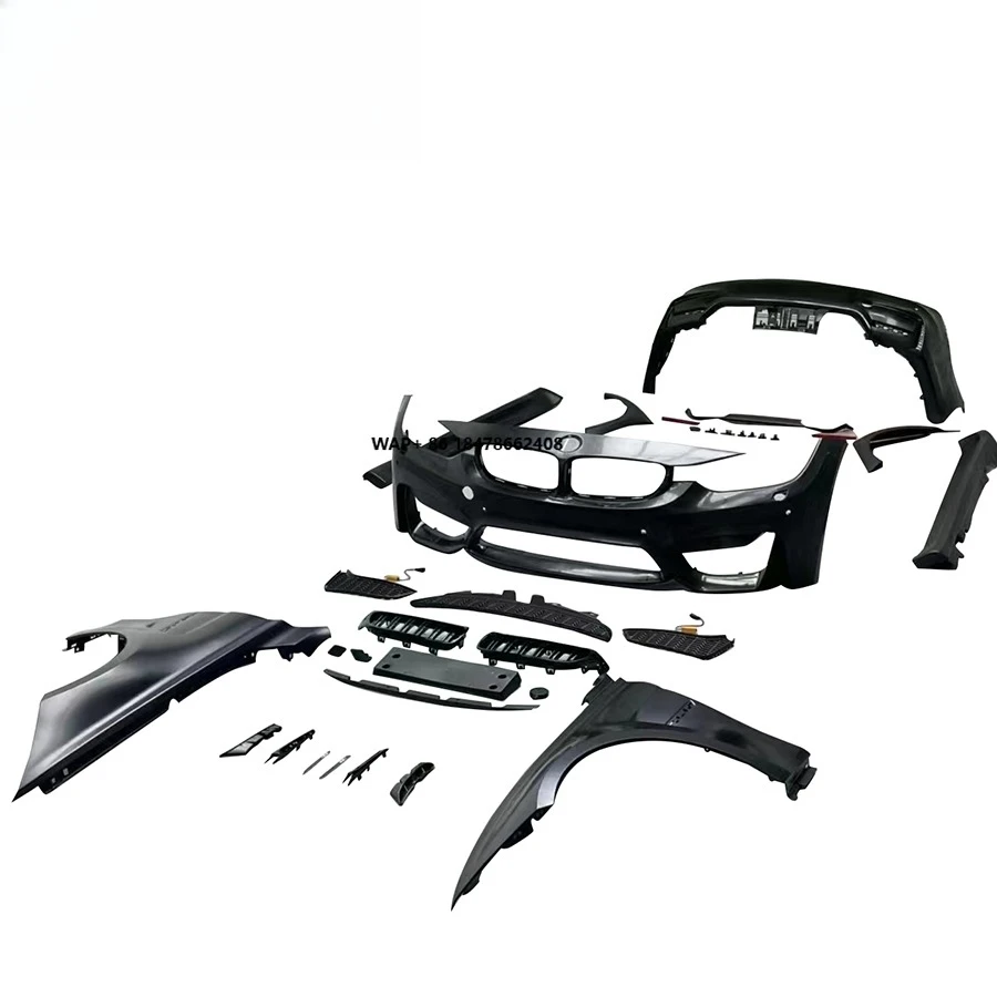 

Car Body Parts 1:1 Automobile Car Parts for 3 Series F30 M3 Wide Body Kit Front Bumper Rear Bumper Side Skirts Ovder Fenders