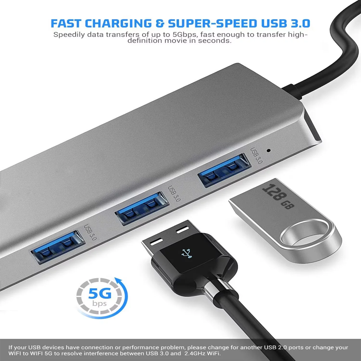 12-in-1 USB-C Multiport Docking Station Aluminum Alloy Dual HDMI VGA Output Mirror Extend USB Hub for Type-C MacBook Laptops - view 6