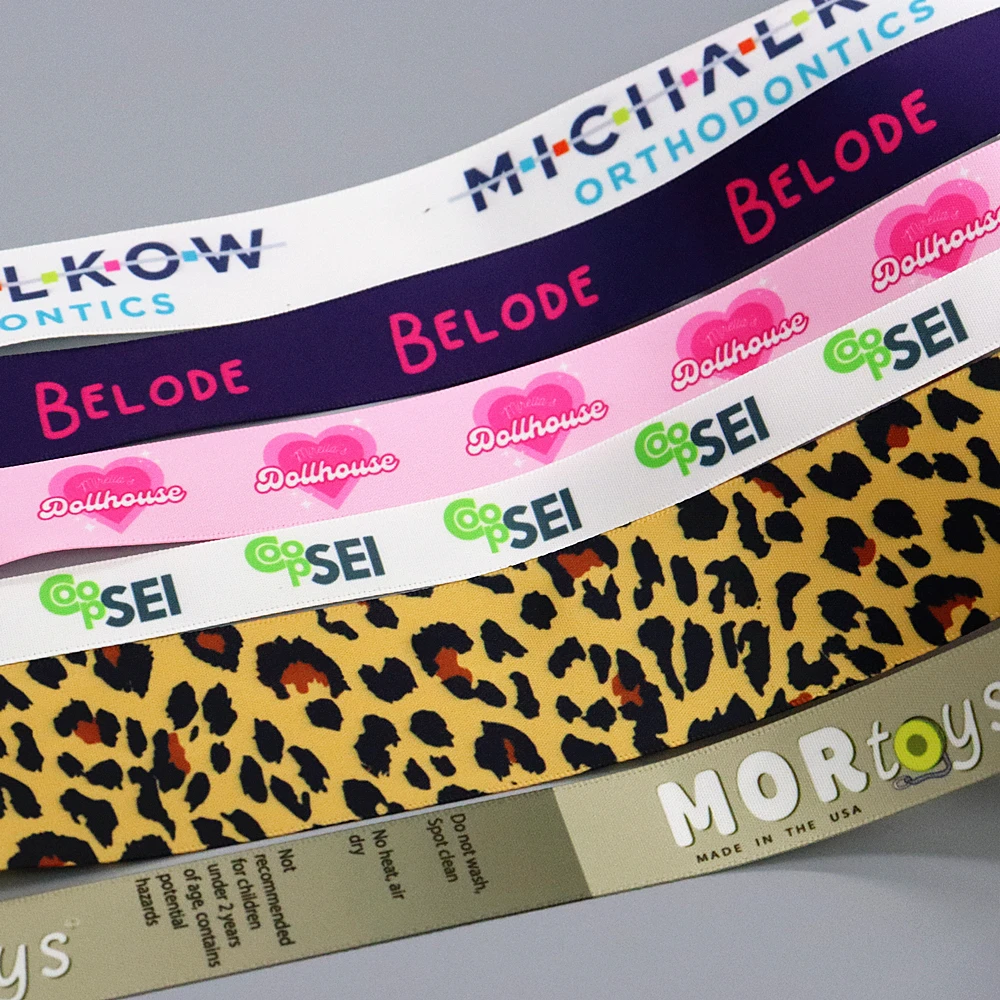 

DHK 50 ярдов 100 ярдов теплопередача на заказ атласная лента с принтом DIY ремесленное украшение