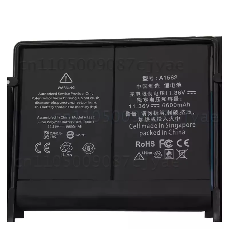 Long Life Powercell  For MacBook Pro 2015 A1502 A1493 A1582 MF840 MF841 Replacement Laptop Battery
