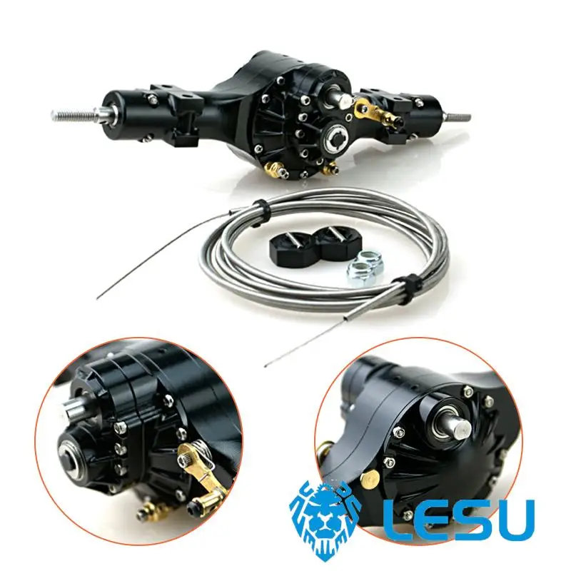 

LESU Metal Diff Lock Rear Axle 1/14 RC Tractor Truck Car Q9018 Tamiyay Outdoor Toys TH02057