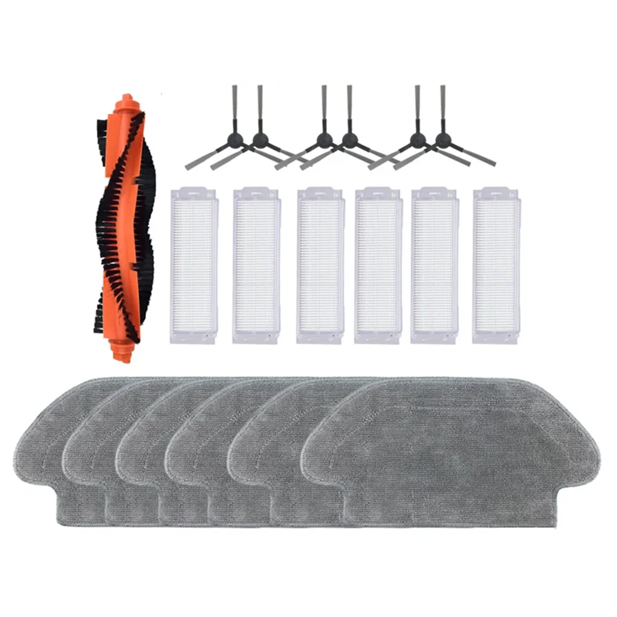 AC66 لشاومي روبوت فراغ S10 S12 T12 B106GL/ ممسحة 2S XMSTJQR2S / 3C B106CN أجزاء الملحقات الجانب الرئيسي فرشاة تصفية ممسحة