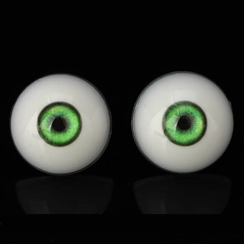 24mm Semicircle Doll Eyeballs Bjd Doll Resin Acrylic Eyes Sd Joint Doll Makeup Green Pupil Eyeball Doll Accessories